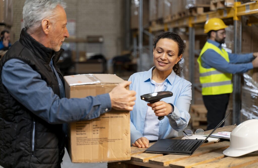employees working warehouse